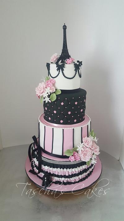 Paris themed cake - Cake by Tascha's Cakes