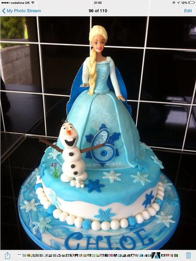 Frozen Elsa and Olaf cake! - Cake by Berns cakes