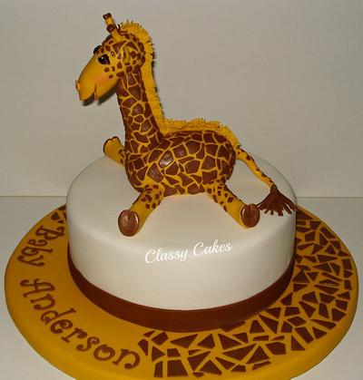 Baby Anderson's Giraffe - Cake by Classy Cakes By Diane