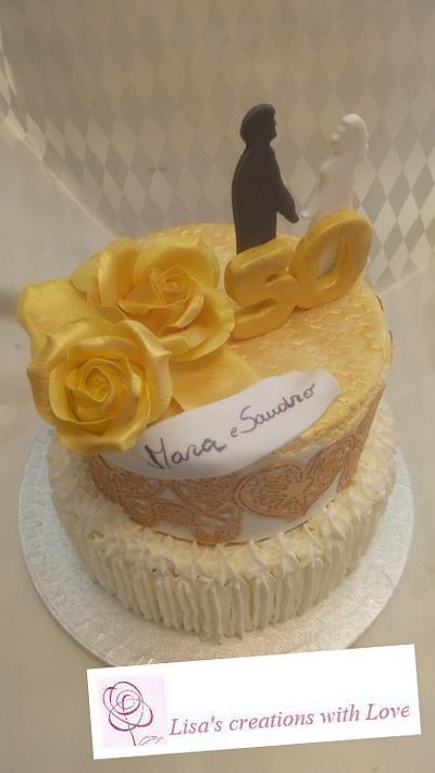 50 years Married - Cake by Annalisa Pensabene Pastry Lover