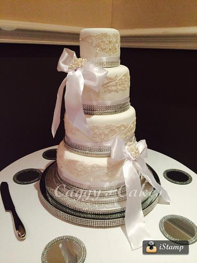 Wedding cake - Cake by Caggy