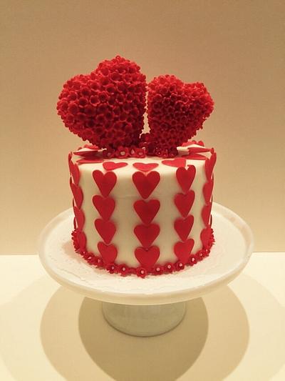 Happy Valentines Day - Cake by The Elusive Cake Company