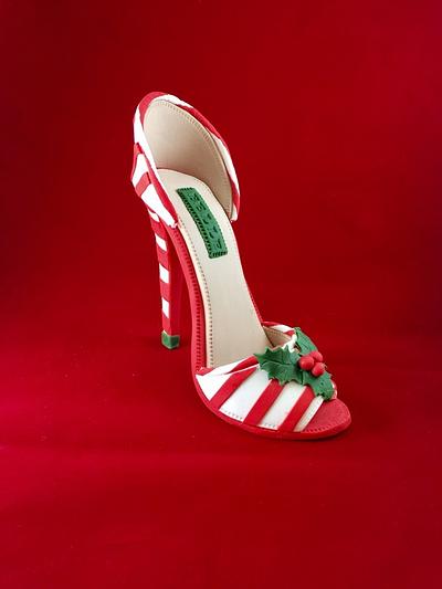 Christmas High Heel Shoe-Belle  - Cake by Heidi