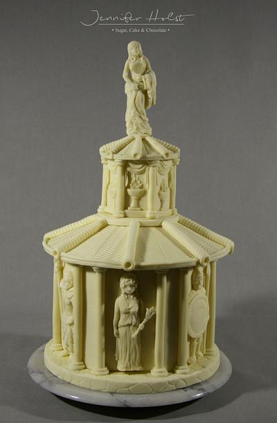  Roman God Temple Cake - a little secret inside  - Cake by Jennifer Holst • Sugar, Cake & Chocolate •