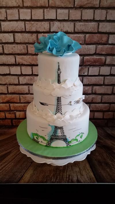Superheroes In Paris Wedding Cake - Cake by RainCityCakes