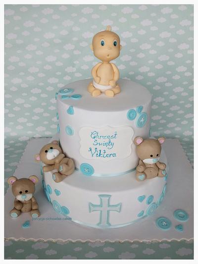 baptism - Cake by Hokus Pokus Cakes- Patrycja Cichowlas