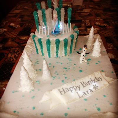 Frozen cake  - Cake by Raghadn
