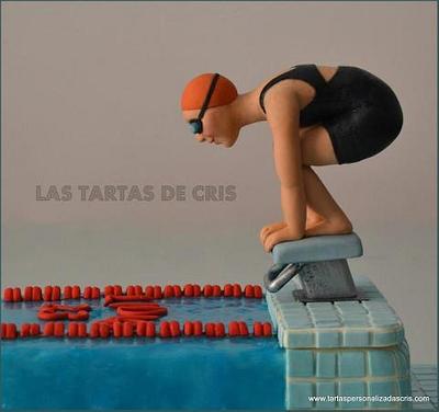 La natación  - Cake by LAS TARTAS DE CRIS
