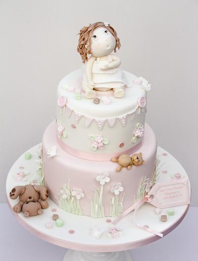Baby Cara's Christening Cake - Cake by Samantha's Cake Design
