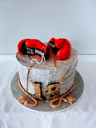 Boxing gloves - Cake by alenascakes