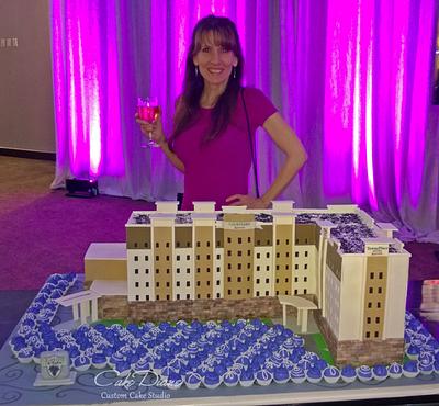Courtyard/Towne Place Suites Hotel Replica - Cake by Diane