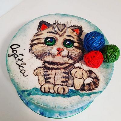  Birthday Kitty cat - Cake by Kaliss