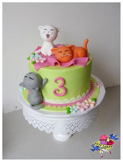 Kitties - Cake by Petra Krátká (Petu Cakes)