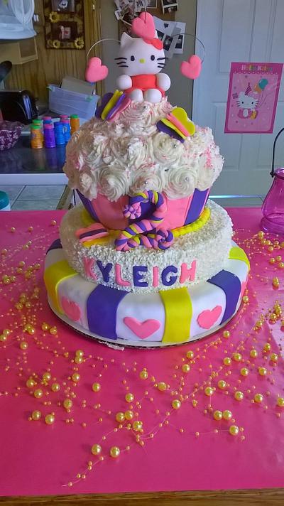 Icing Smiles Hello Kitty cake - Cake by Crazy Cupcake Lady Creations