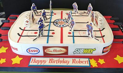 Table Hockey cake - Cake by Over The Top Cakes Designer Bakeshop