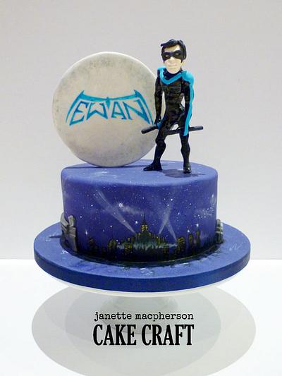 Superhero Nightwing Cake - Cake by Janette MacPherson Cake Craft