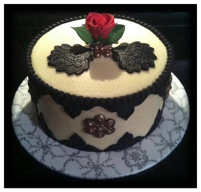 Buttercream frosted cakes with fondant and gumpaste accents - Cake by couturecakesbyrose