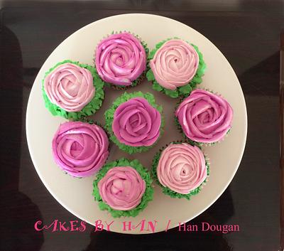 Spring cupcakes . - Cake by Han Dougan