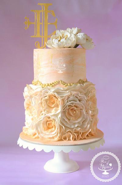 Elegance in Peach - Cake by Slice of Heaven By Geethu