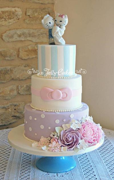 Hello Kitty Wedding Cake - Cake by JellyCake - Trudy Mitchell