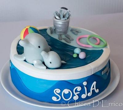 Dolphins for Sofia - Cake by Chicca D'Errico