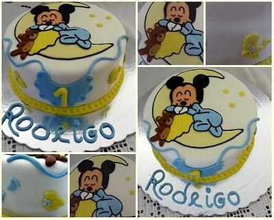 Baby Mickey Cake - Cake by Bolos Doce Decor