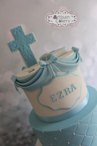 Ezra's Christening Cake - Cake by Artisan cakery - Kelly Thoburn-Wilson