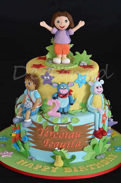 Dora the explorer birthday cake - Cake by designed by mani