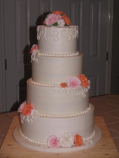 Debra and Matt's Wedding - Cake by Ruth