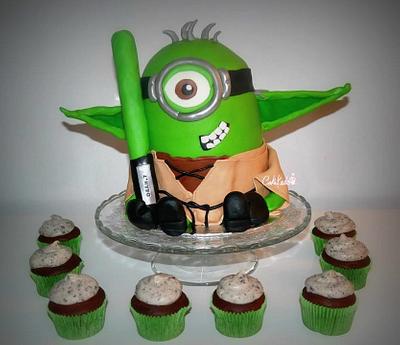 Yoda minion - Cake by Cakekado
