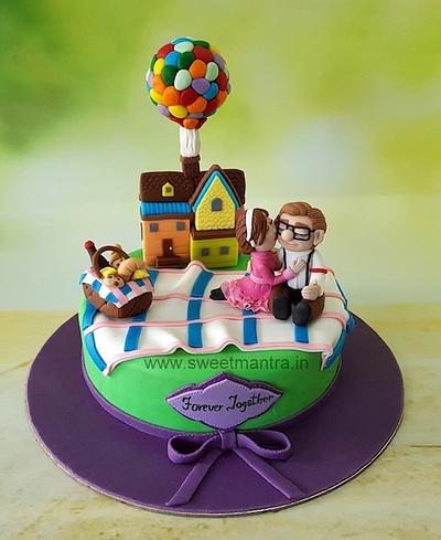 Designer Wedding Anniversary cake - Cake by Sweet Mantra Homemade Customized Cakes Pune