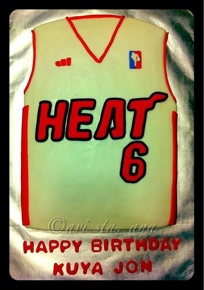 Miami Heat Jersey - Cake by ALotofSugar