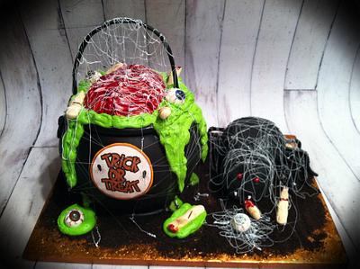 Halloween spider cake - Cake by Skmaestas
