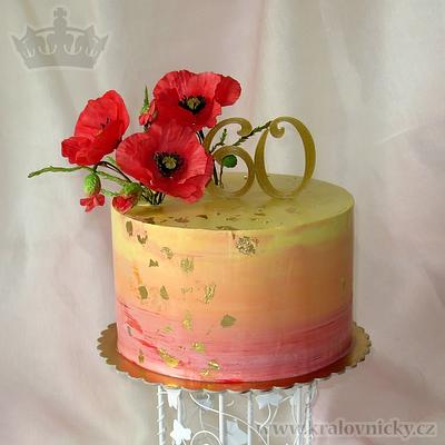 Poppies for mom - Cake by Eva Kralova