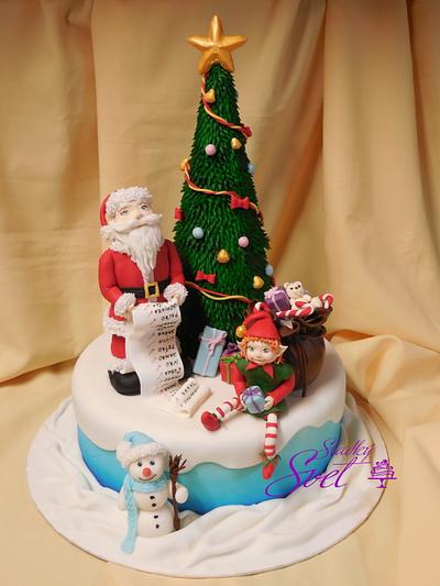  Christmas - Cake by Ela