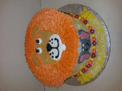 Lion face cake - Cake by cinthia