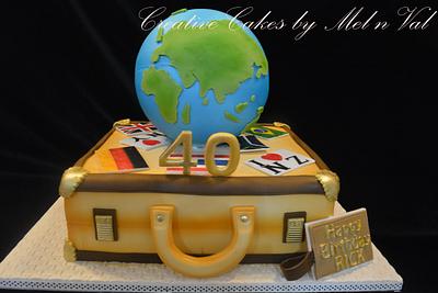 Global Luggage - Cake by Creative Cakes by Mel n Val