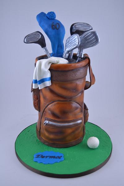 Golf bag cake - Cake by Novel-T Cakes