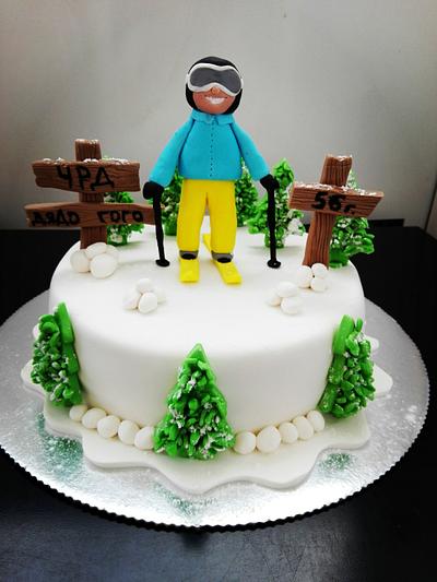 Skiing cake - Cake by Danito1988