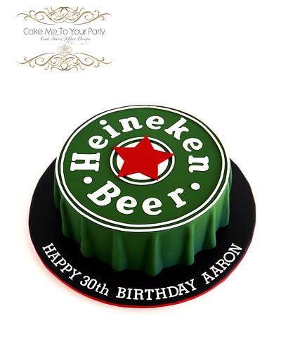 Heineken Beer Cap Cake - Cake by Leah Jeffery- Cake Me To Your Party