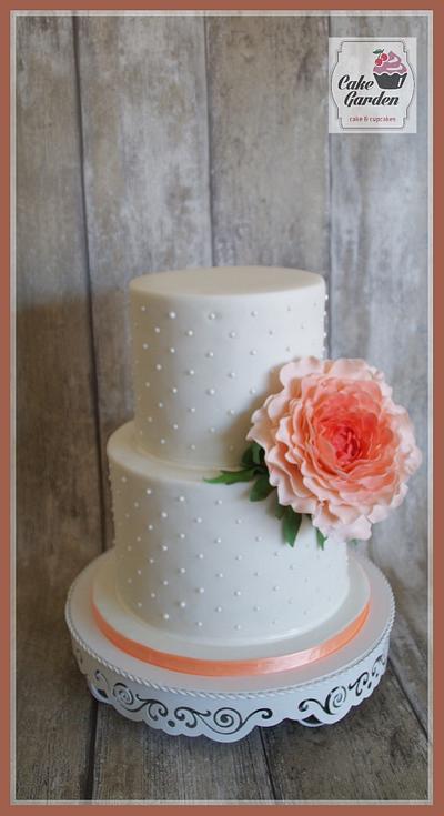 Romantic wedding cake - Cake by Cake Garden 