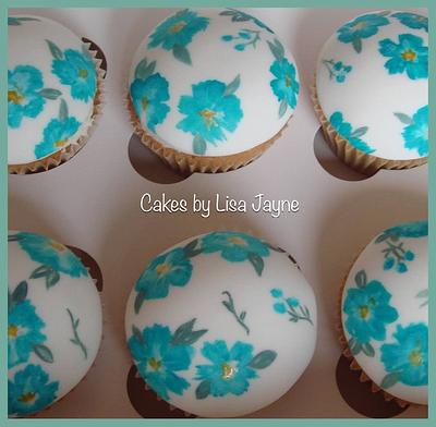 Hand painted domed cupcakes - Cake by Lisa williams
