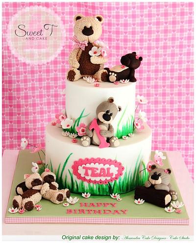 Teddys Bears Birthday - Cake by Tina
