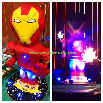 Iron Man Cake - Cake by iriene wang