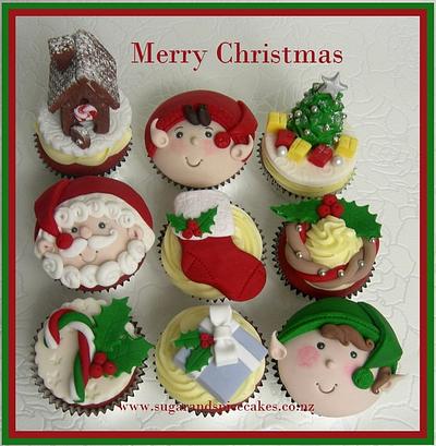 Christmas Cupcakes & Toppers  - Cake by Mel_SugarandSpiceCakes