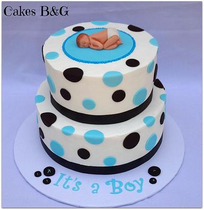 Baby shower cake  - Cake by Laura Barajas 