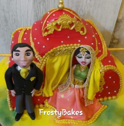 Indian wedding cake - Cake by FrostyBakes