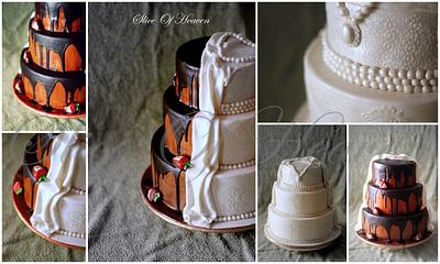 Wedding Cake Two Sided - Cake by Slice of Heaven By Geethu
