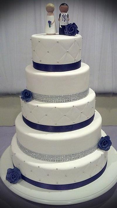 Quilted Wedding Cake - Cake by Bethany Whitford