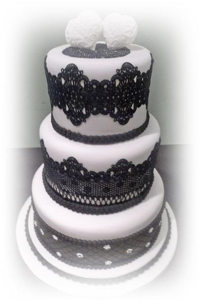 Wedding cake - Cake by cupcakeleen